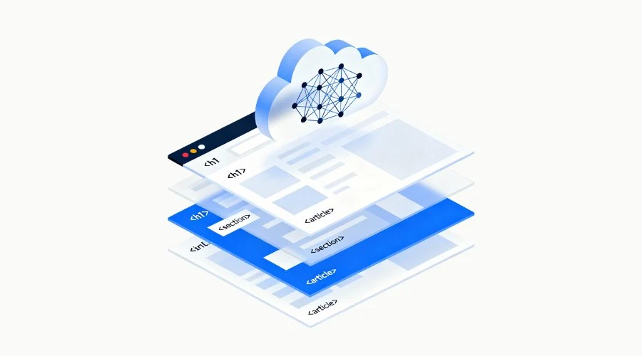 KI Layer über einer Webseite KI Layer über einer Webseite